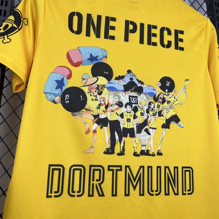 Mens Borussia Dortmund 2025/26 ONE PIECE Collaboration Edition Jersey 2