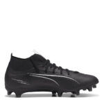 Puma Mens Ultra Firm Ground Football Boots – Black/White – view 5
