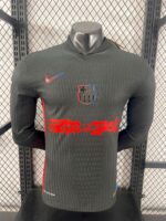 Mens Barcelona 2024/25 Travis Scott Edition Away Long Sleeve Jersey Player Version