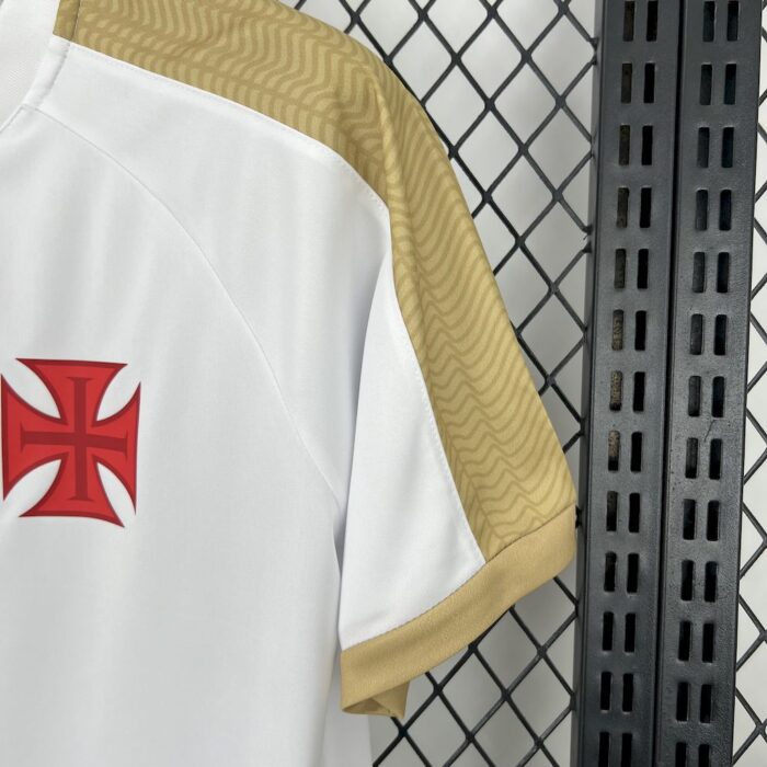 Mens Vasco Da Gama 2025/26 Supporter White Gold Jersey 2