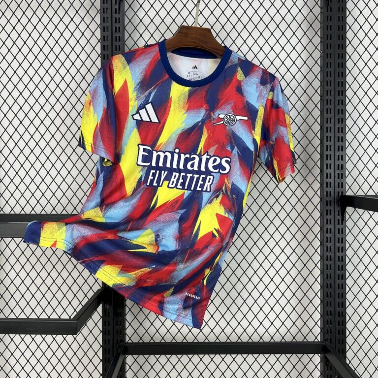 Mens Arsenal 2025/26 Colorful Pre-Match Jersey