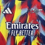 Mens Arsenal 2025/26 Colorful Pre-Match Jersey 4