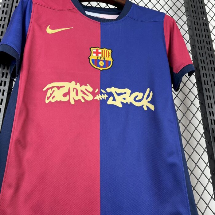 Mens Barcelona 2024/25 Travis Scott Edition Home Jersey 6