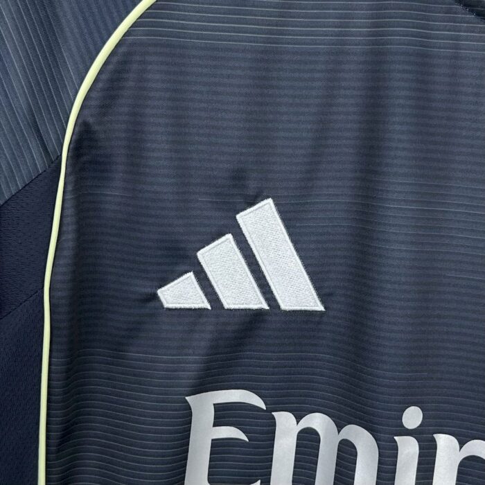 Mens Real Madrid 2025/26 Away Long Sleeve Jersey 6