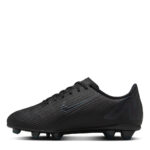 Nike Mercurial Vapor 16 Junior Firm Ground Football Boots – Black/Green – view 2