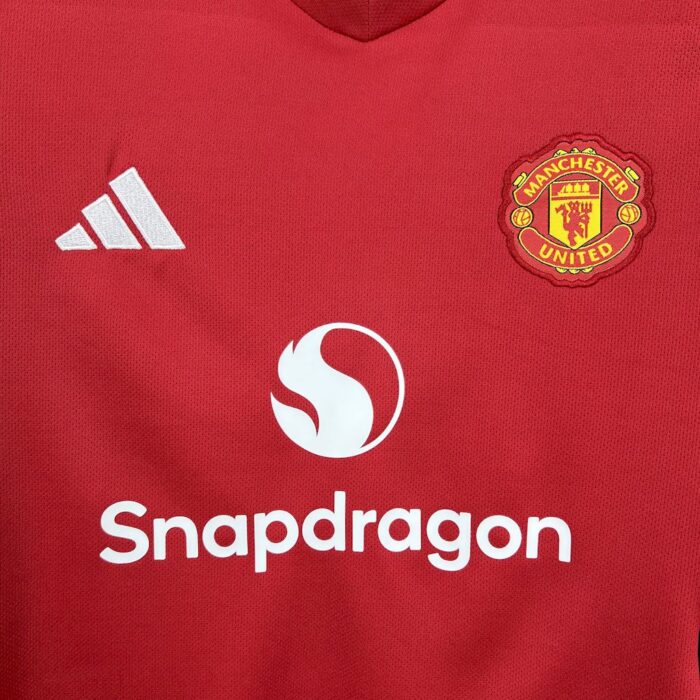 Kids Manchester United 2025/26 Home Kit 7