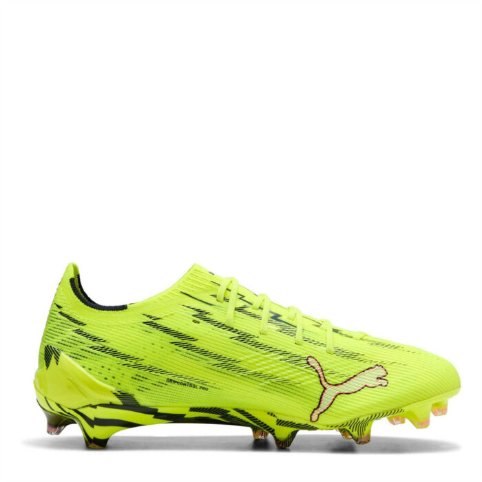 Puma Womens Ultra 5 Firm Ground Football Boots – Yellow/Black - Image 4