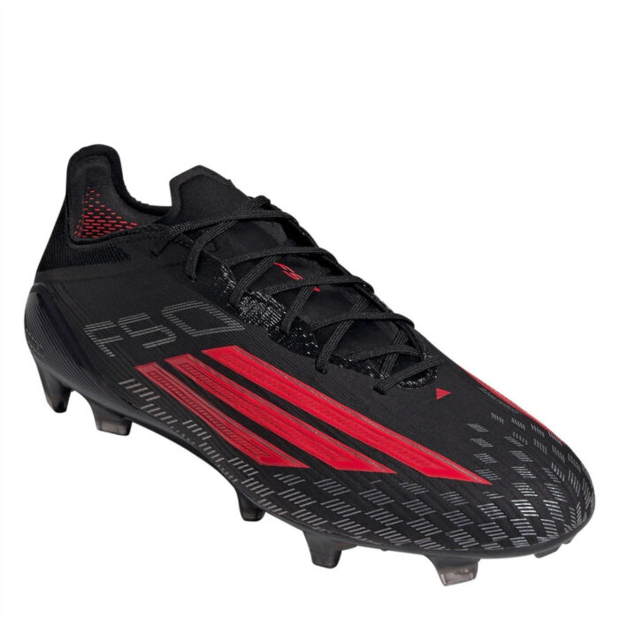 adidas F50 Firm Ground Football Boots – Black/Red – view 3