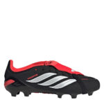 adidas Predator Junior Firm Ground Football Boots – Black/Red