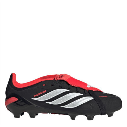 adidas Predator Junior Firm Ground Football Boots – Black/Red
