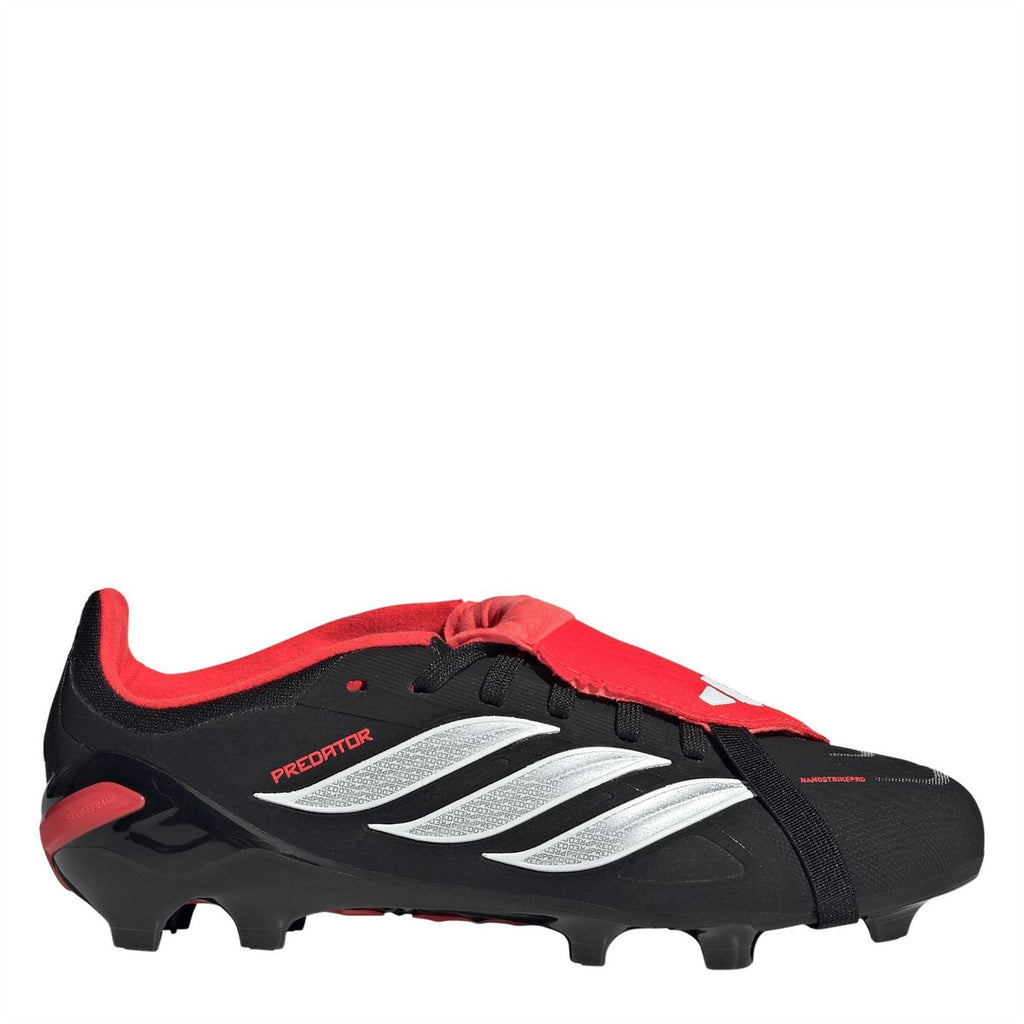 adidas Predator Junior Firm Ground Football Boots – Black/Red