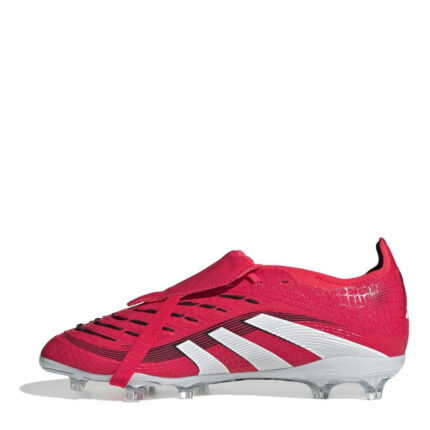 adidas Predator Junior Firm Ground Football Boots – Red/White – view 2