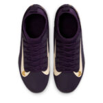 Nike Mercurial Superfly 10 Junior Firm Ground Football Boots – Purple/Ivory – view 6