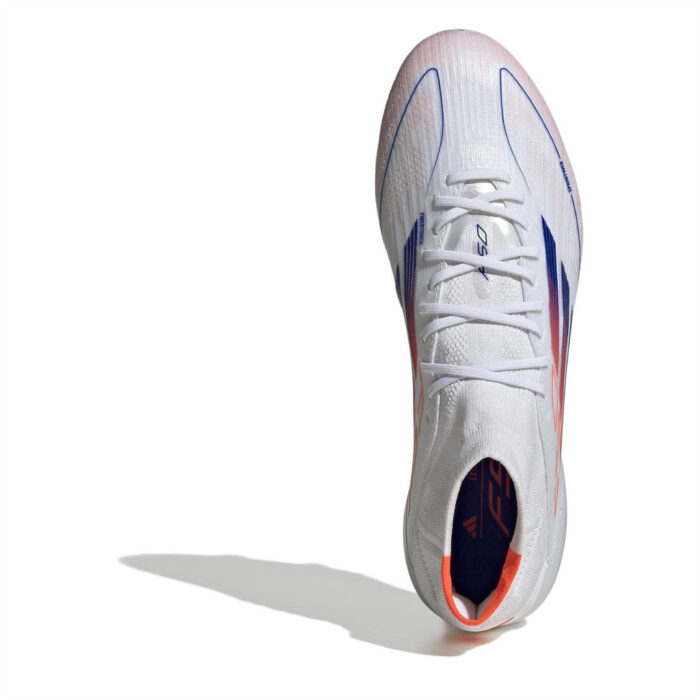 adidas Womens F50 Firm Ground Football Boots – White/Blue – view 5