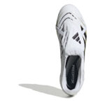 adidas Predator Firm Ground Football Boots – White/Blk/Gold – view 5