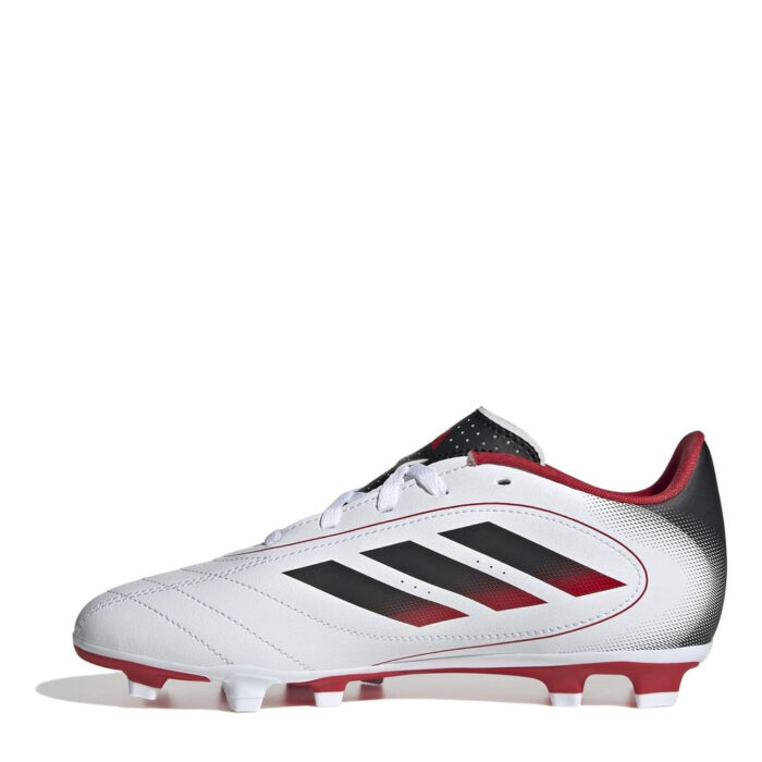adidas Goletto Viii Junior Firm Ground Football Boots – White/Solar Red – view 2
