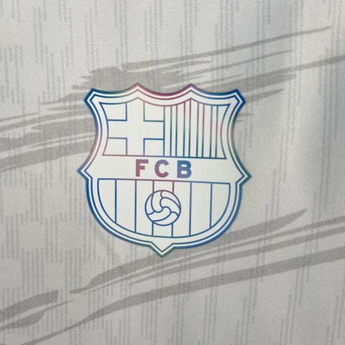 Mens Barcelona 2025/26 White Jersey 6