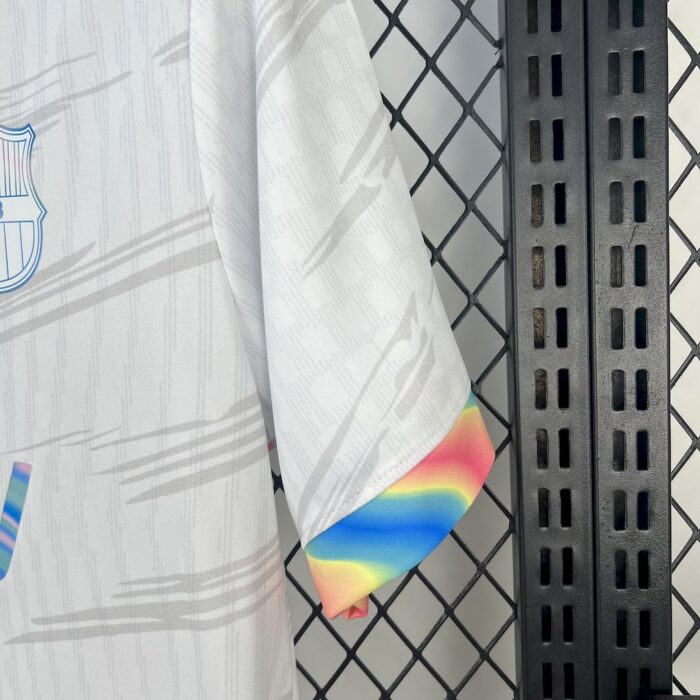 Mens Barcelona 2025/26 White Jersey 3