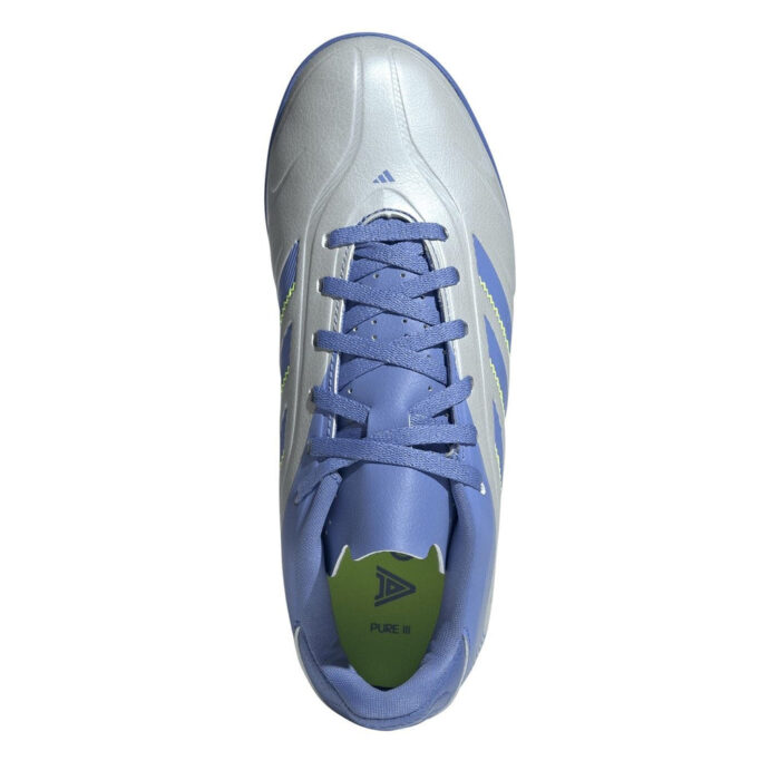 adidas Junior Turf Football Boots – Blue/Lemon – view 5
