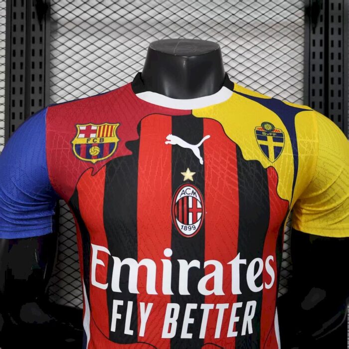 Mens AC Milan 2025/26 Ibrahimovic Jersey Player Version 7