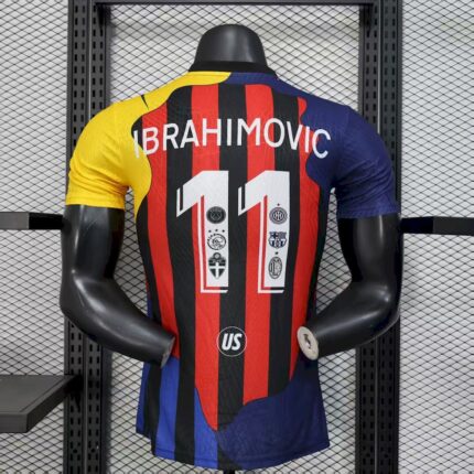 Mens AC Milan 2025/26 Ibrahimovic Jersey Player Version 1