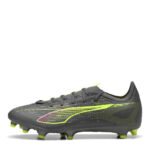 Puma Ultra 5 Firm Ground Football Boots – Silver/Yellow – view 2