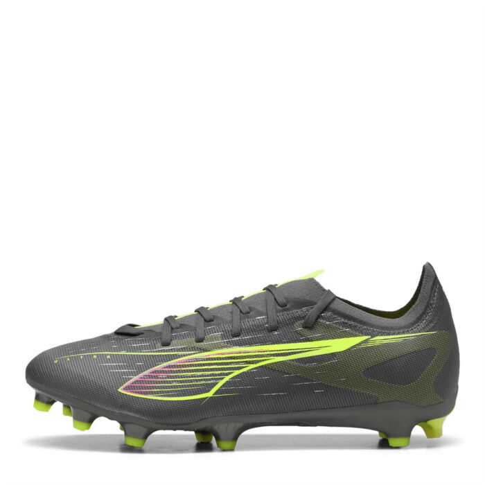 Puma Ultra 5 Firm Ground Football Boots – Silver/Yellow – view 2