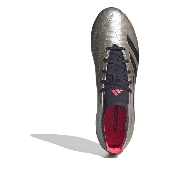 adidas Predator Artificial Ground Football Boots – Silver/Black – view 5