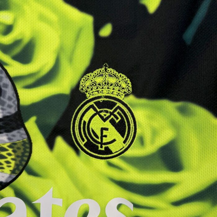 Mens Real Madrid 2025/26 Green Rose Bamboo Leaf Green Jersey 4