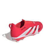 adidas Predator Junior Firm Ground Football Boots – Red/White – view 4