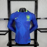 Mens Brazil 2025/26 Away Long Sleeve Jersey Player Version