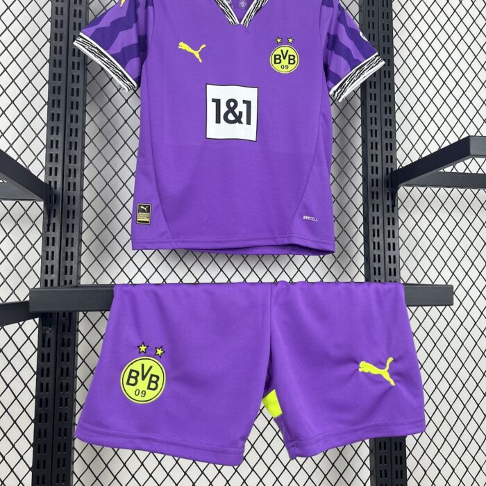 Kids Borussia Dortmund 2024/25 Goalkeeper Kit 2