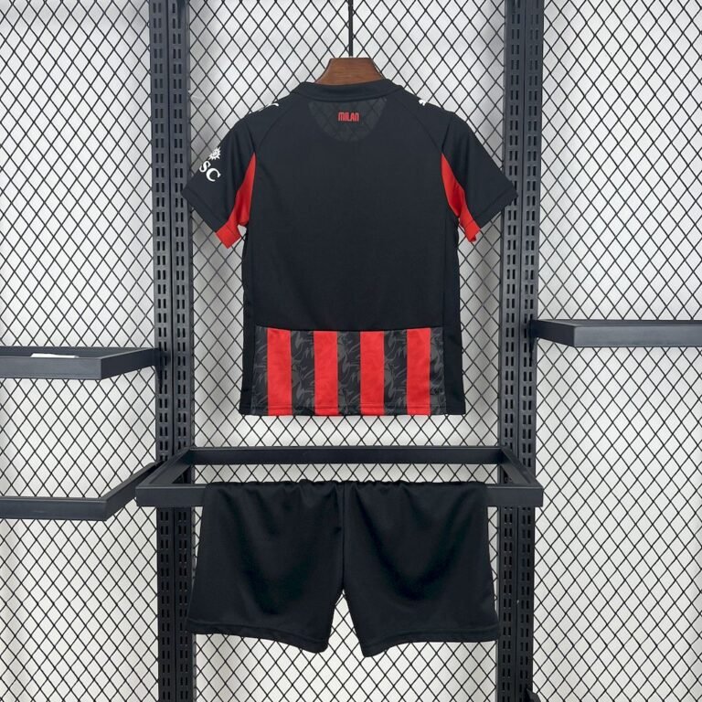 Kids AC Milan 2025/26 Home Kit 1