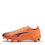 Puma Ultra 5 Firm Ground Football Boots – Orange/Black – view 2