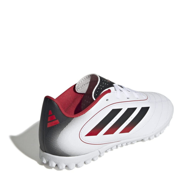 adidas Goletto Junior Turf Football Boots – White/Black – view 4