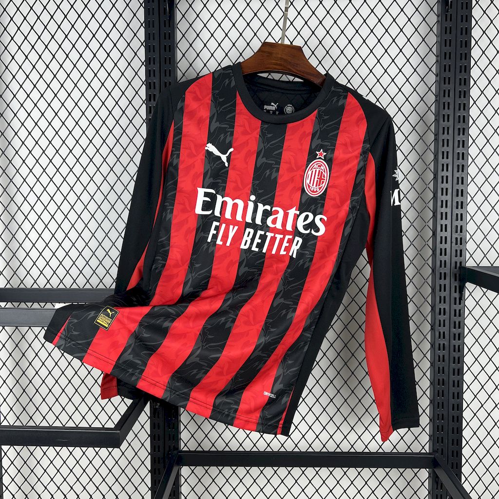 2025041215531443.jpg Mens AC Milan 2025/26 Home Long Sleeve Jersey