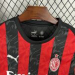 Mens AC Milan 2025/26 Home Long Sleeve Jersey 2