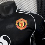 Mens Manchester United 2025/26 Black Shirt Player Edition 4