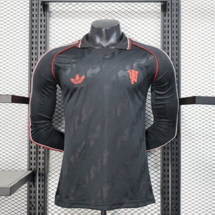 Mens Manchester United 2025/26 Long Sleeve Jersey Player Version