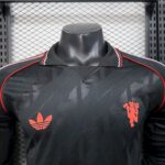 Mens Manchester United 2025/26 Long Sleeve Jersey Player Version 3