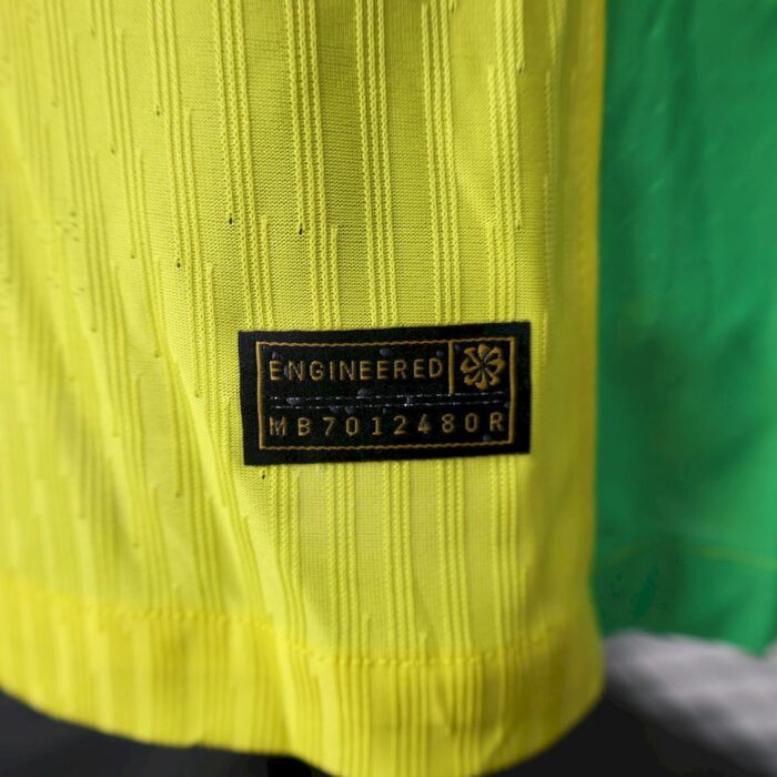 Mens Brazil 2025/26 Home Long Sleeve Jersey Player Version 3