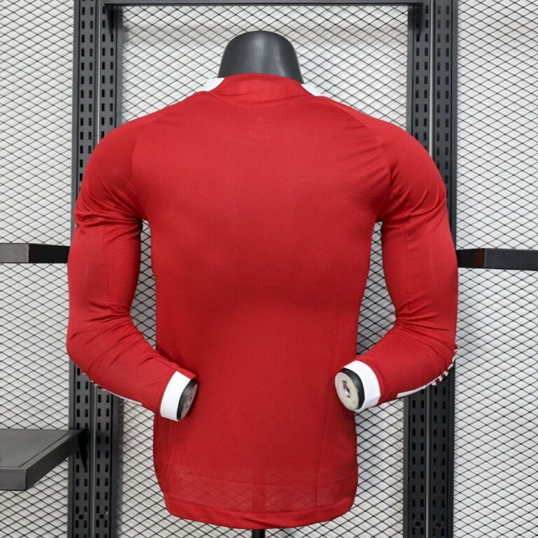 Mens Liverpool 2025/26 Home Long Sleeve Jersey Player Version 1