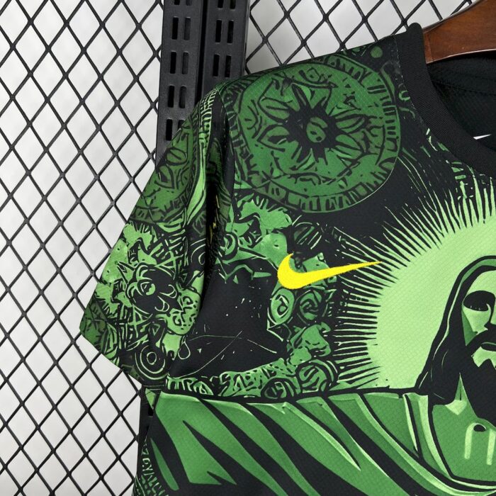 Mens Brazil 2024/25 Green Jersey 6