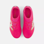New Balance Junior Firm Ground Football Boots – Pink/White - Image 6