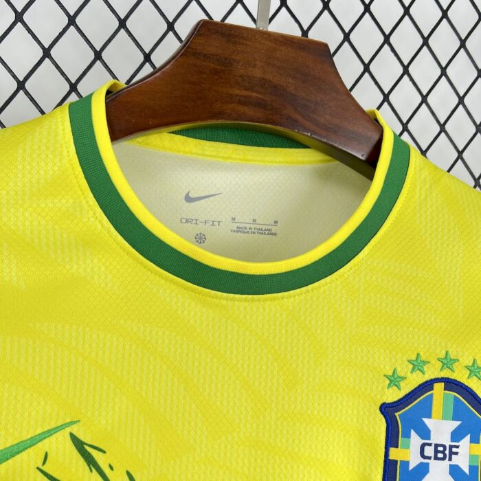Mens Brazil 2025/26 Pigeon yellow Jersey 5
