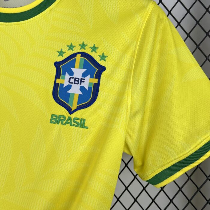 Mens Brazil 2025/26 Pigeon yellow Jersey 3