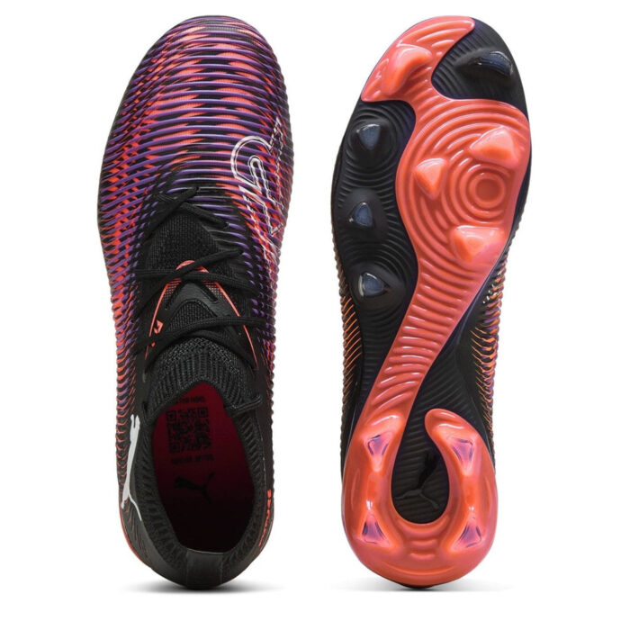 Puma Womens Future 8 Firm Ground Football Boots – Black/Purple – view 3