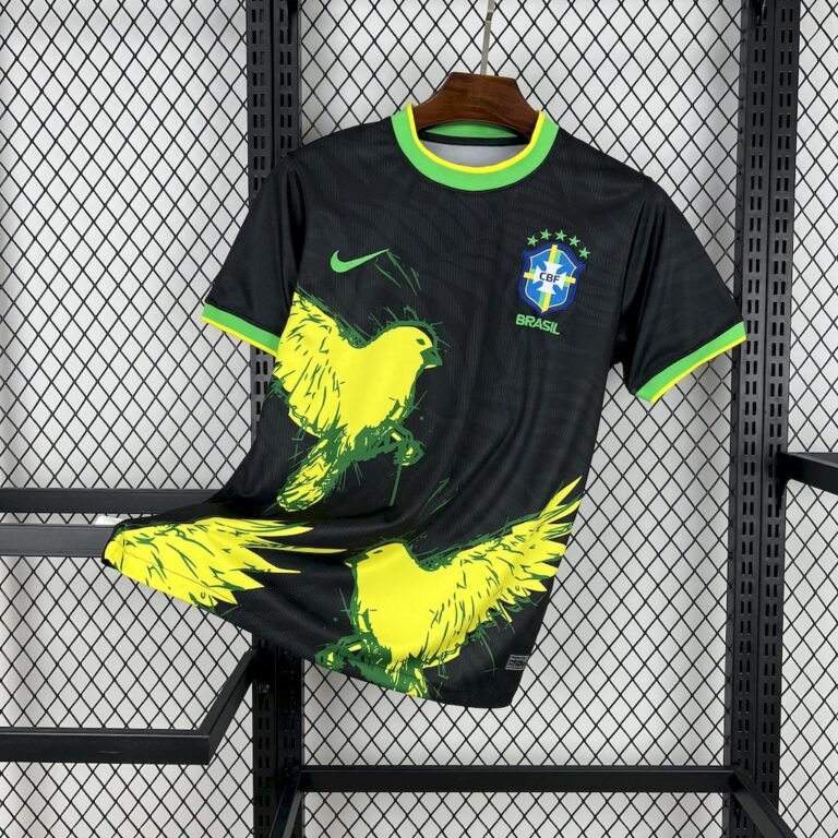 Mens Brazil 2025/26 Dove Edition Black Jersey