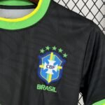 Mens Brazil 2025/26 Dove Edition Black Jersey 4