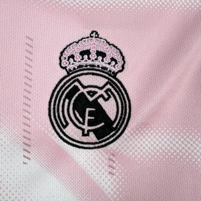 Mens Real Madrid 2024/25 Pink White Jersey 4
